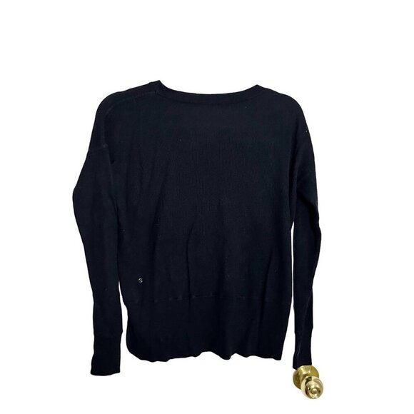 Lululemon Pure Balance Sweater Long Sleeve Cashmere Blend Black Size 8 - Picture 2 of 6